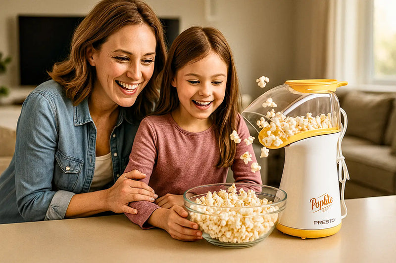 Hot air popcorn poppers.