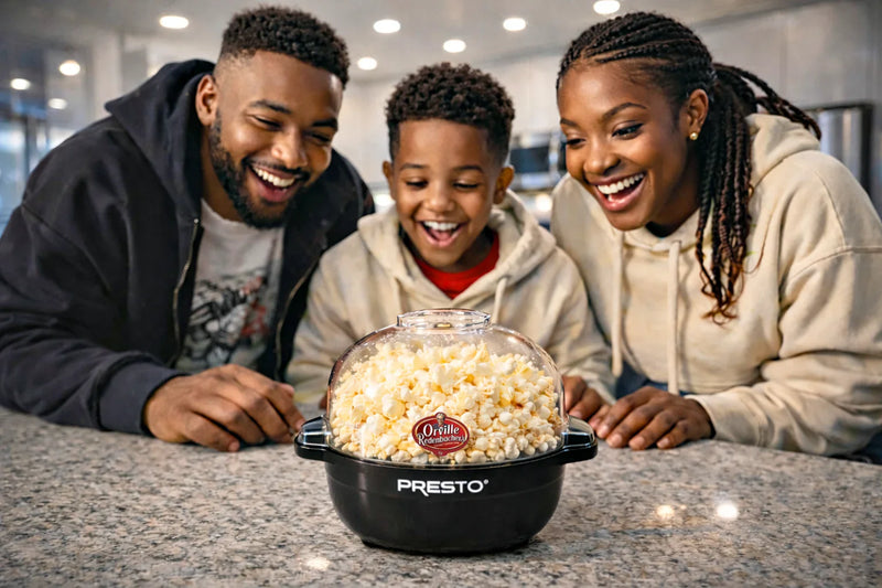 Oil popcorn poppers.