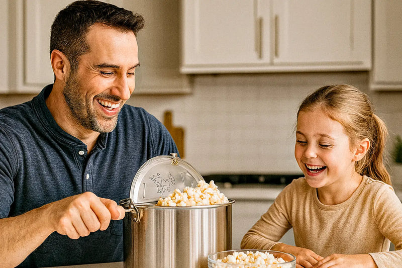 Stovetop popcorn poppers.