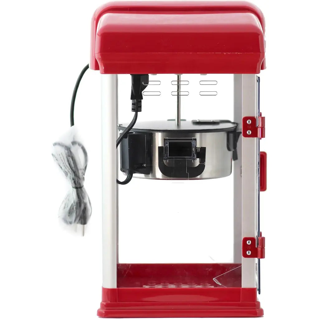 Popcorn popper machine product side view.